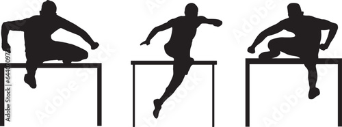 Hurdles Silhouette Vector Pack
