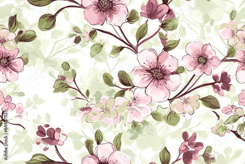 Dazzling Flowers are always a symbol of happiness. Vector Art Illustration.