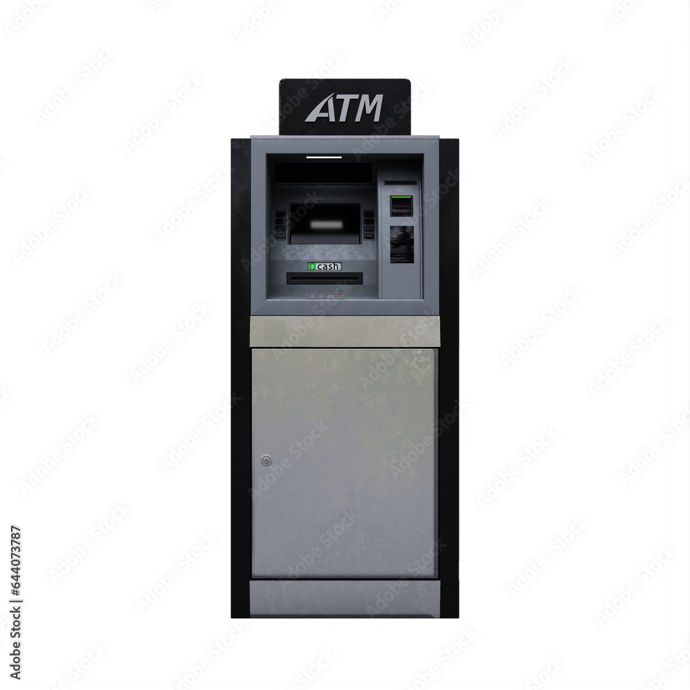 black Atm isolated black Atm isolated