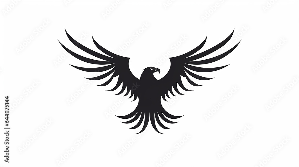 Obraz premium águia icone logo , simbolo de agilidade e poder 