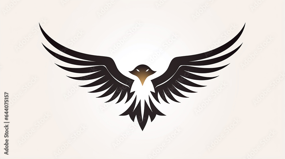 Fototapeta premium águia icone logo , simbolo de agilidade e poder 
