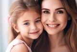 cropped shot of a beautiful young woman and her daughter