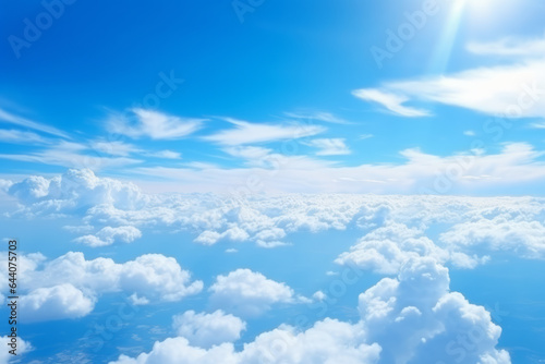 Wallpaper Mural Bright blue sky above the cloud background Torontodigital.ca