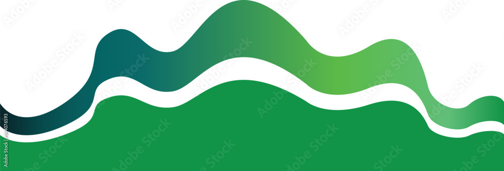 Border Green Wave Gradient Border Green Wave Gradient
