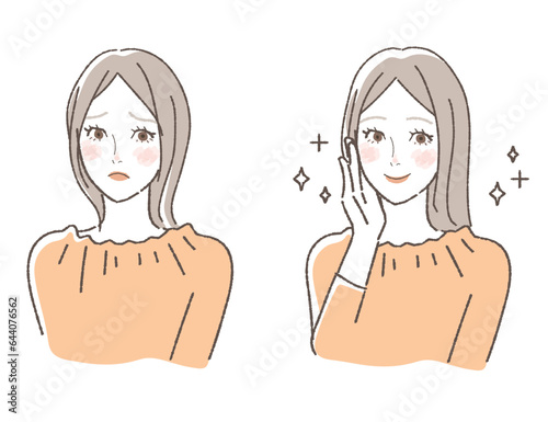 髪のトラブル　ビフォーアフター
