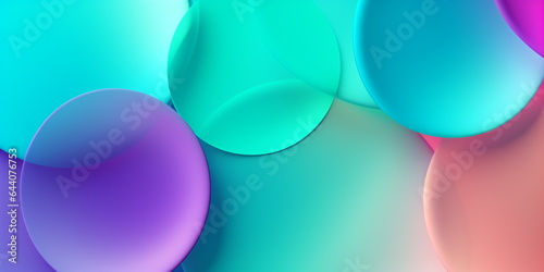 Abstract background with multicolored circles