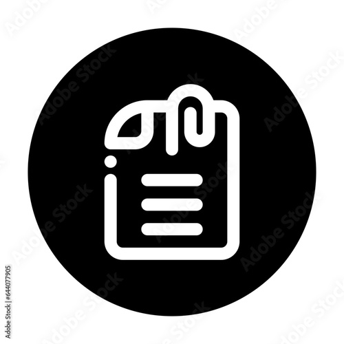 Secure attachment symbol in button style