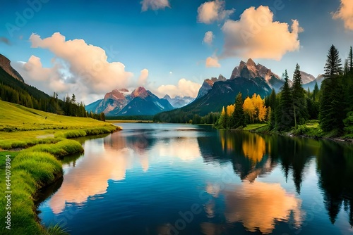 lake and mountains © Image Studio