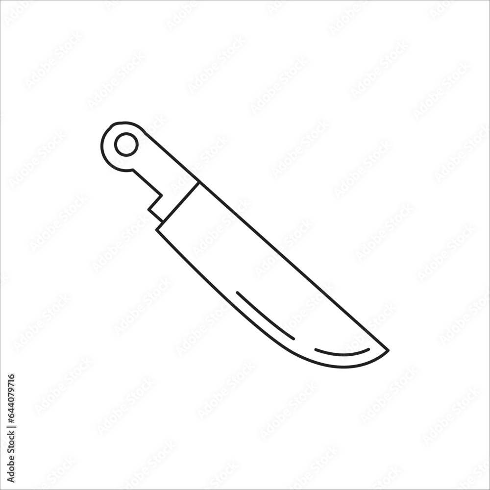 knife vector icon line template knife vector icon line template
