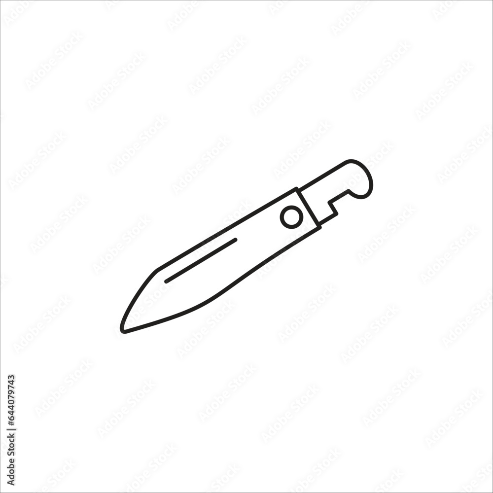 knife vector icon line template knife vector icon line template