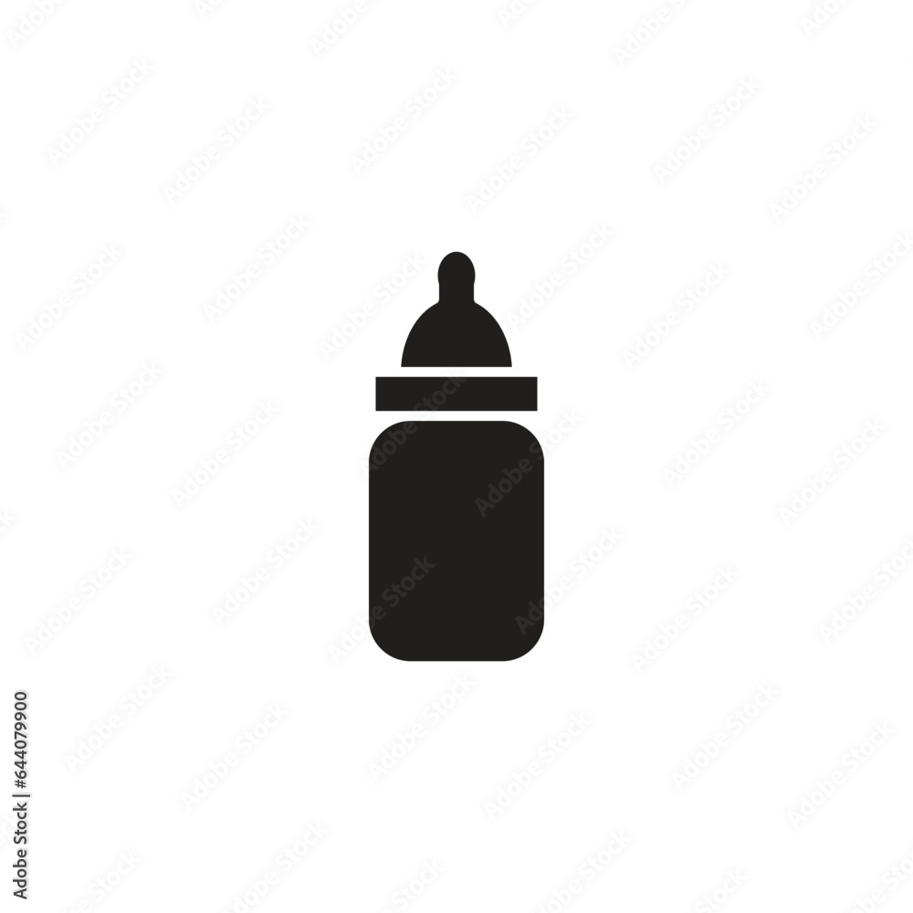 Obraz premium milk bottle vector icon line template