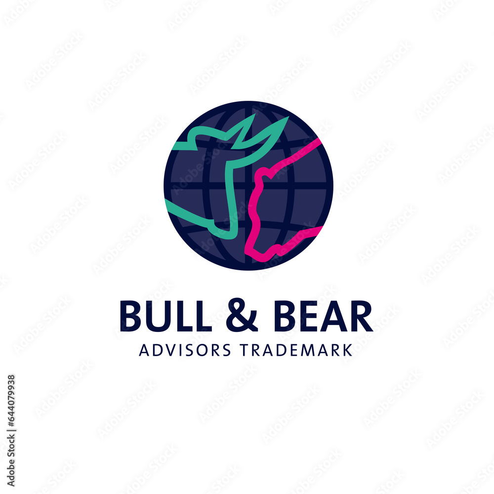 Bull and bear, Börse, Company Logo Bull and bear, Börse, Company Logo