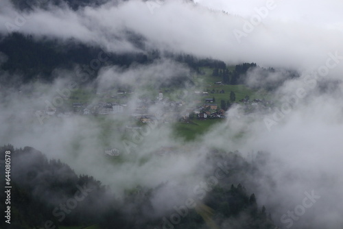 fog in the Austria mountains