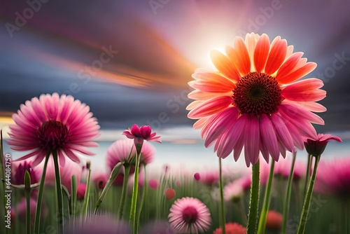 pink daisy flowers