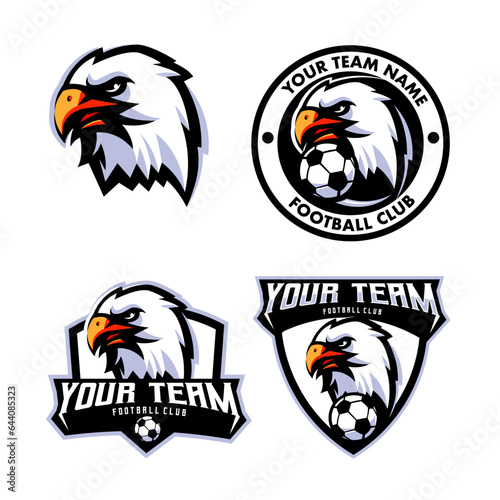 Eagle Logo Set for Team Football