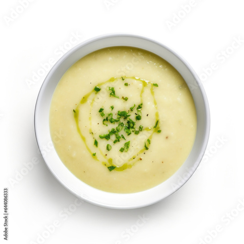 Bowl of Potato Leek Soup Is...