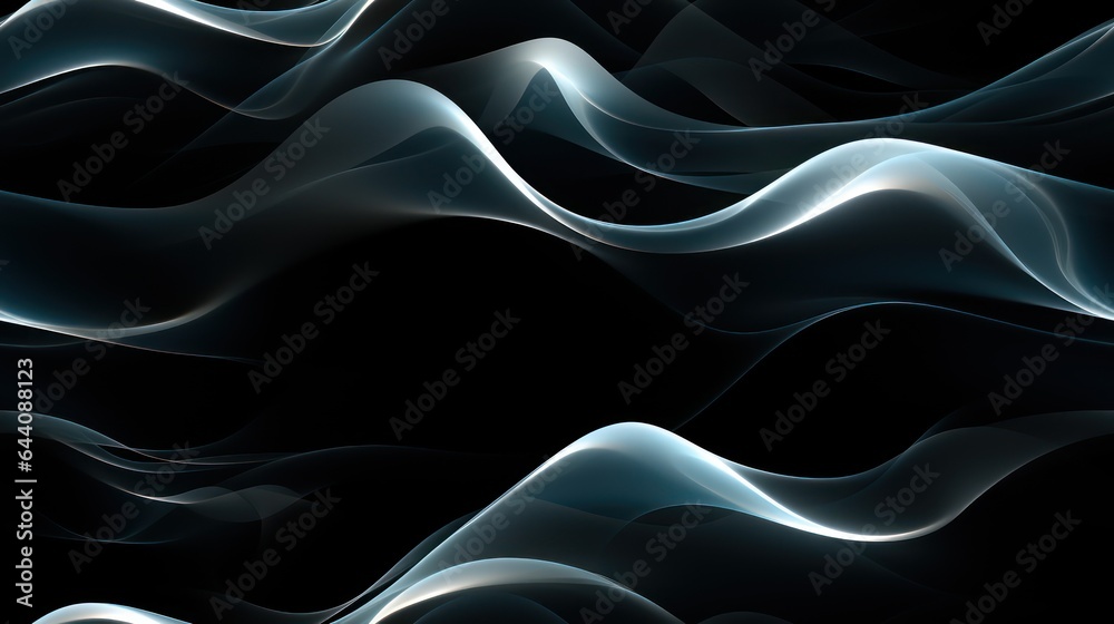 Winter Abstract Art with Smooth Lines and Sparkling Textures