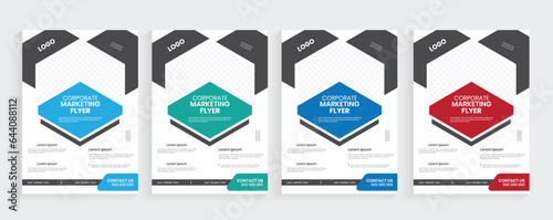 Business corporate best flier design, trendy latest shape graphic unique  leaflet layout, creative newest a4 flyer report, promotional simple concept paper
