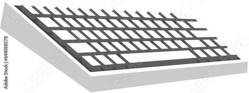 mechanical keyboard vector.