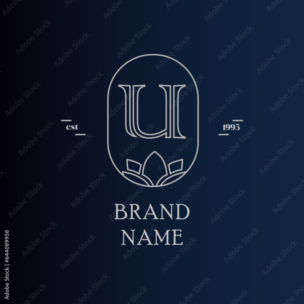 Luxury letter brand gold logo Luxury letter brand gold logo