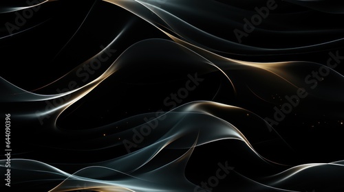 Winter Abstract Art with Smooth Lines and Sparkling Textures