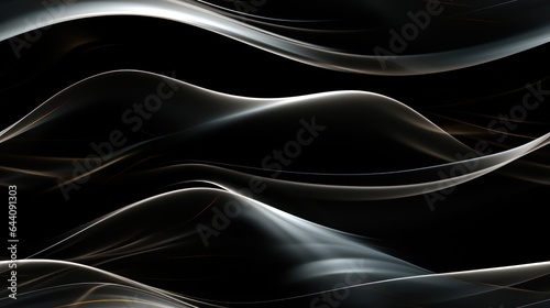 Winter Abstract Art with Smooth Lines and Sparkling Textures