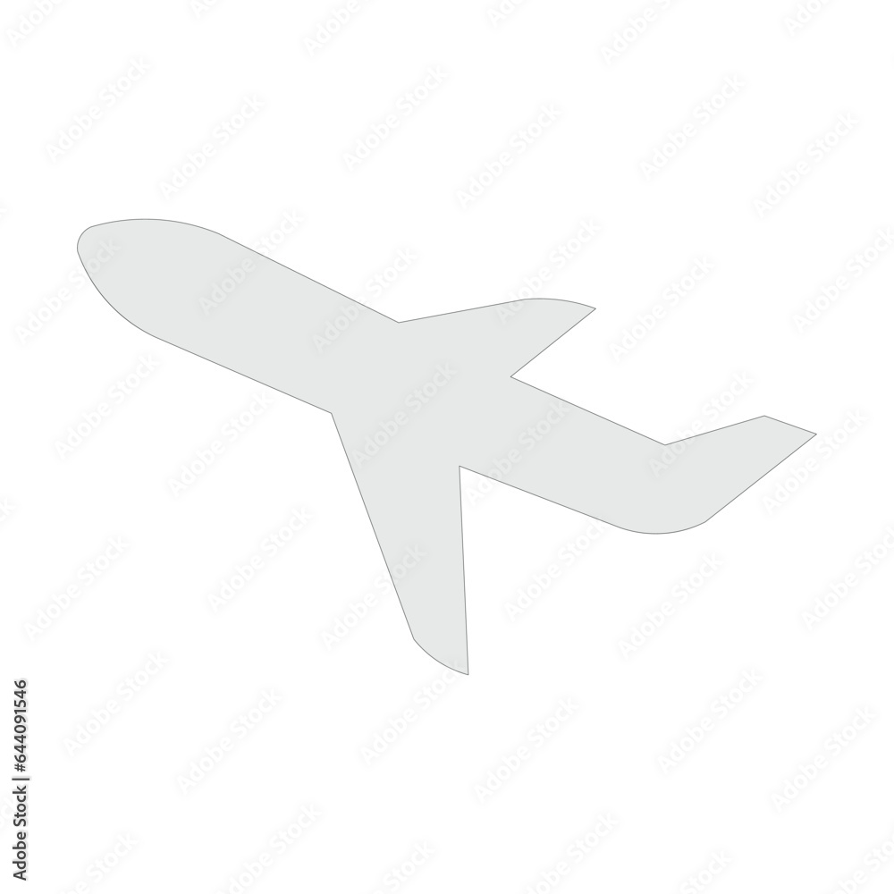 Obraz premium icon airplane illustration design trendy