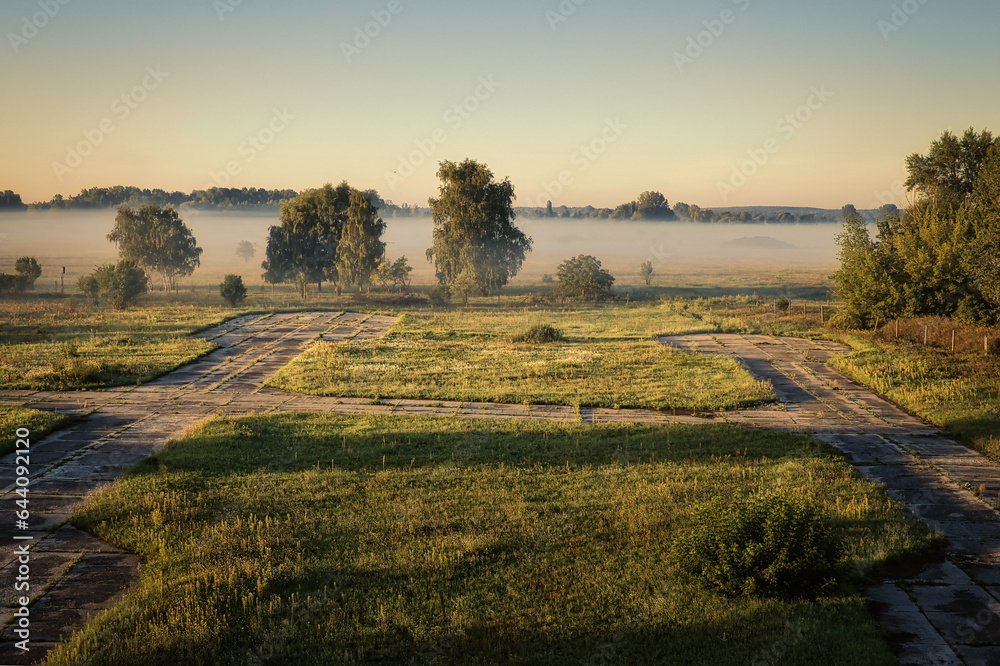 Aerodrome - Airfield - Fog - Tower - View - Verlassener Ort - Urbex / Urbexing - Lost Place - Artwork - Creepy - Lostplace - Lostplaces - Abandoned - High quality photo	