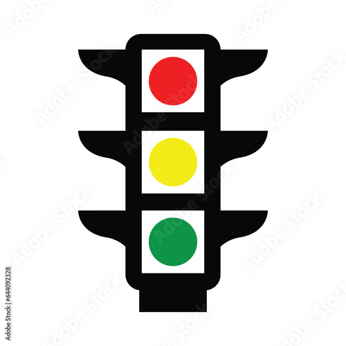 the traffic light icon vector