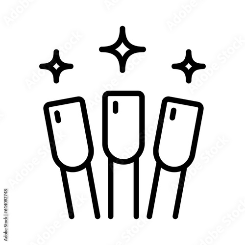 Nail polish palette for manicure outline icon. Manicure tools line illustration. Outline vector isolated on white background. Pictogram for web page, promo