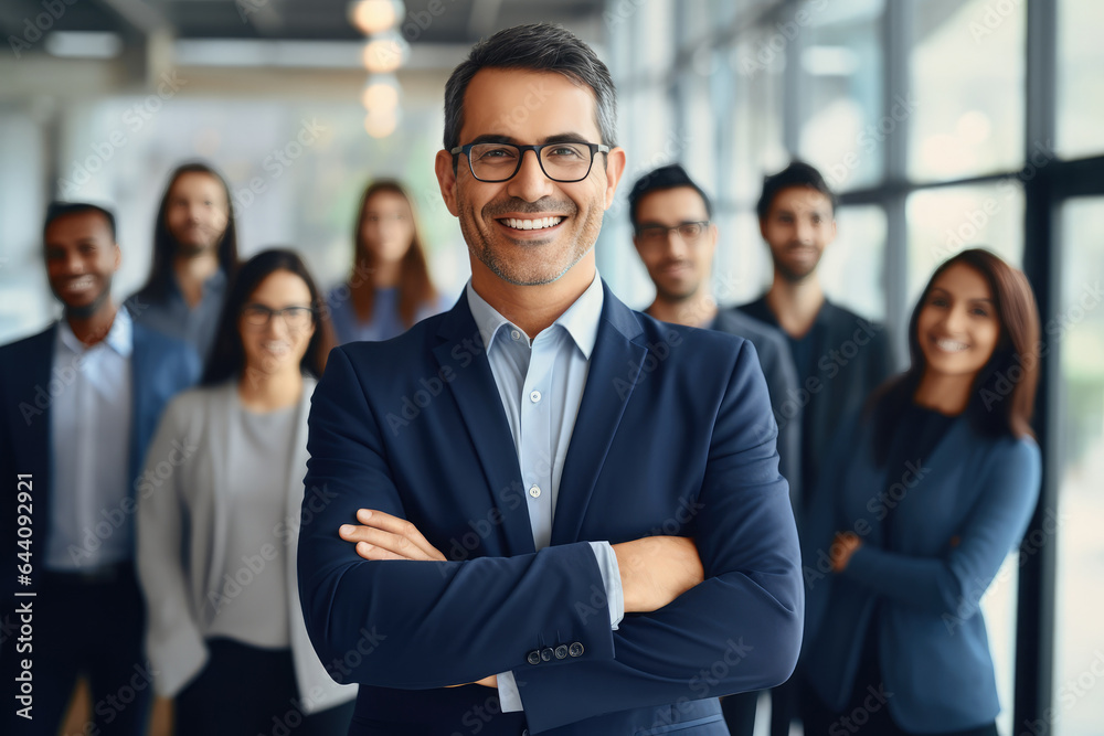 Interracial group of business people in a conference room Interracial group of business people in a conference room
