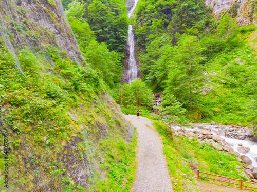 Summer Season in the Tar Waterfall, Camlihemsin Rize, Turkey photo