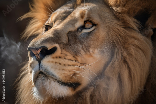 Lion close up  portrait 