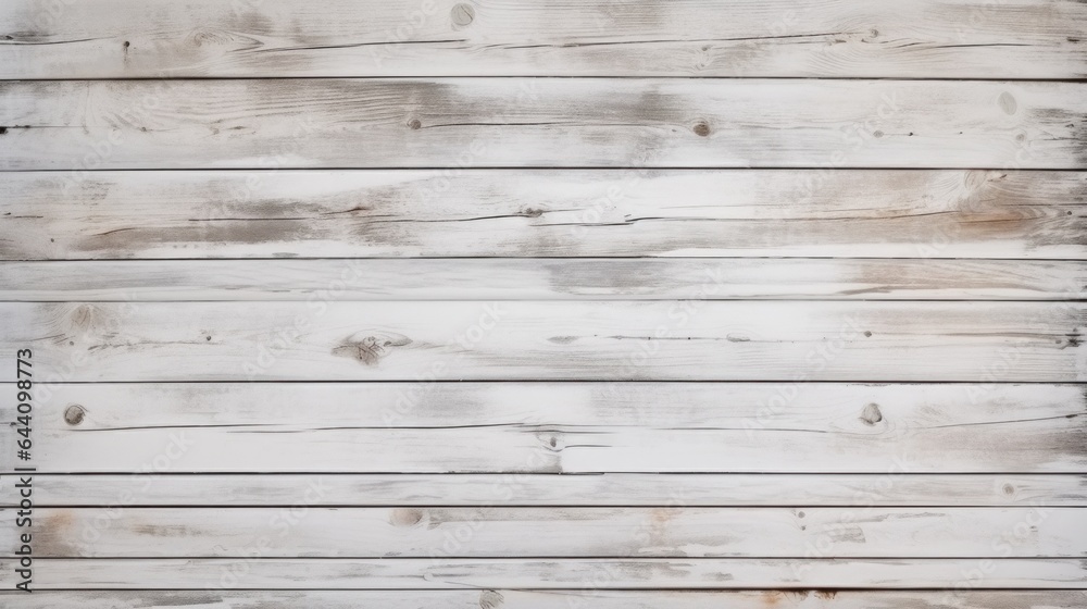 Obraz premium White wood plank texture background. Vintage wooden board wall weathered peeling table decoration.