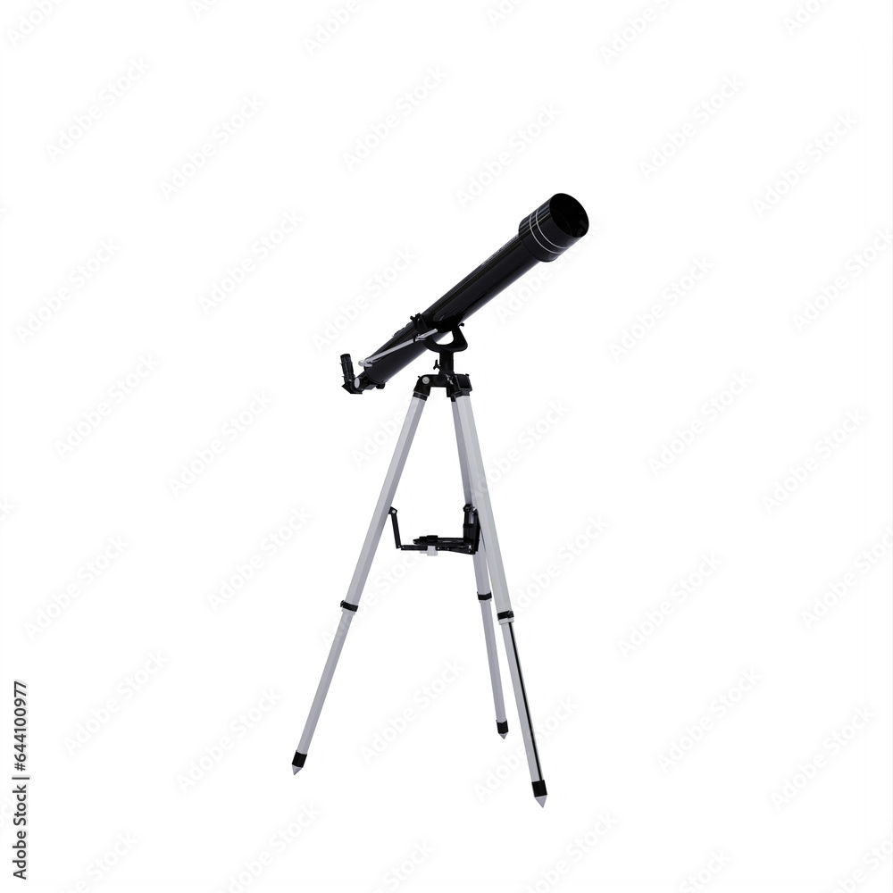 Refractor Telescope isolated Refractor Telescope isolated