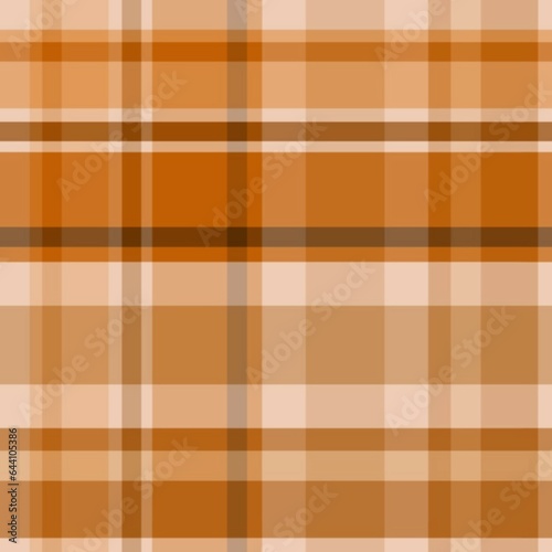 Seamless pattern in brown and beige colors for plaid, fabric, textile, clothes, tablecloth and other things. Vector image.