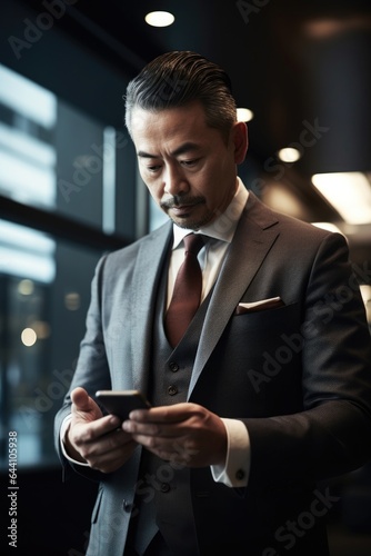 shot of a businessman using his phone to send text messages © Alfazet Chronicles