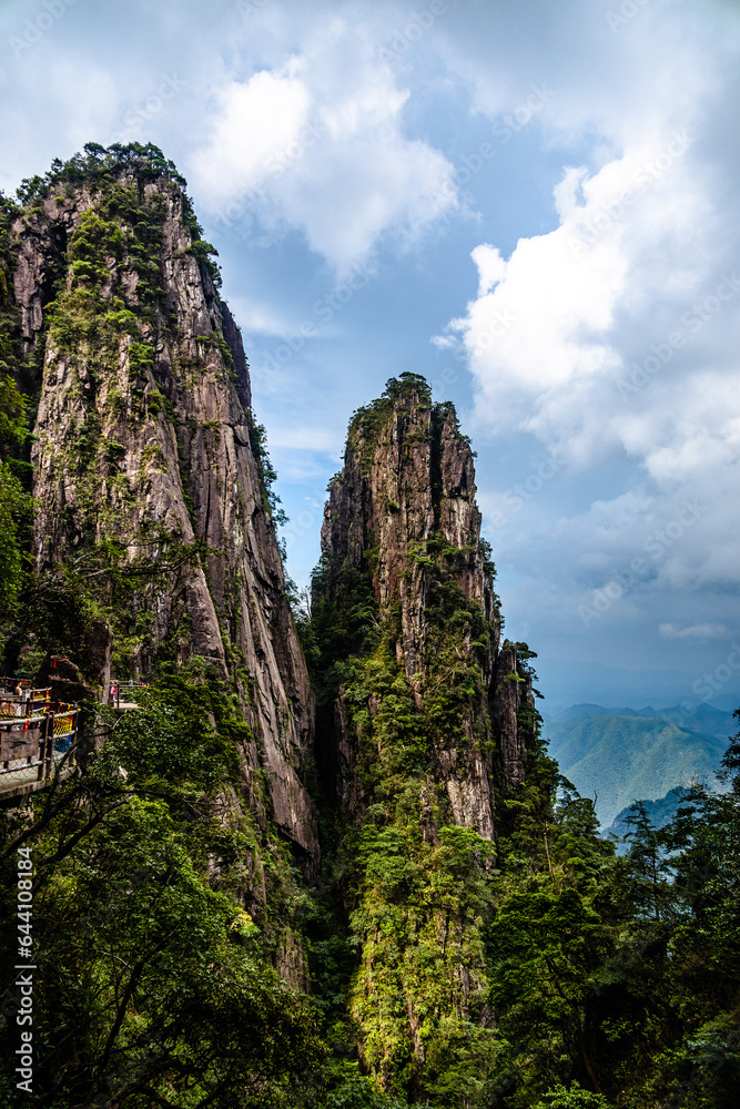 Fototapeta premium Mangshan Wuzhifeng Scenic Area, Yizhang County, Chenzhou City, Hunan Province, China