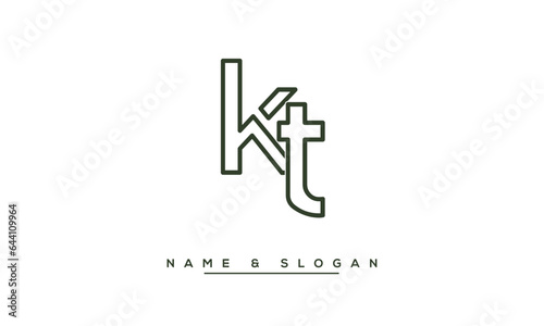 KT,  TK,  K,  T  Abstract  Letters  Logo  Monogram photo