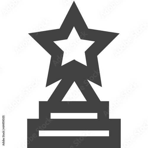 Winner success icon symbol vector image . Illustration of reward champion win championship bedge design image 