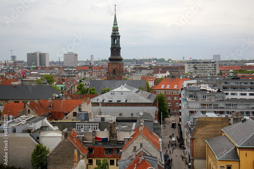 Copenhagen Denmark 18.05. 2023. Copenhagen, the capital of Denmark, is located on the offshore islands of Zealand and Amager.