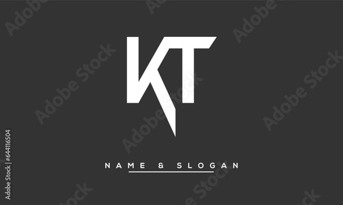 KT,  TK,  K,  T  Abstract  Letters  Logo  Monogram