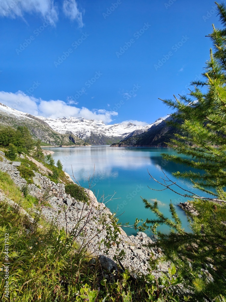 Obraz premium Barrage Emosson - Alpes