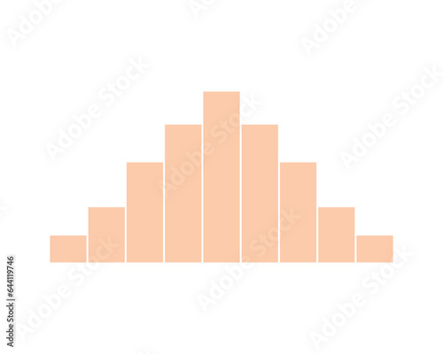 Normal Distribution Concept Design. Vector Illustration.