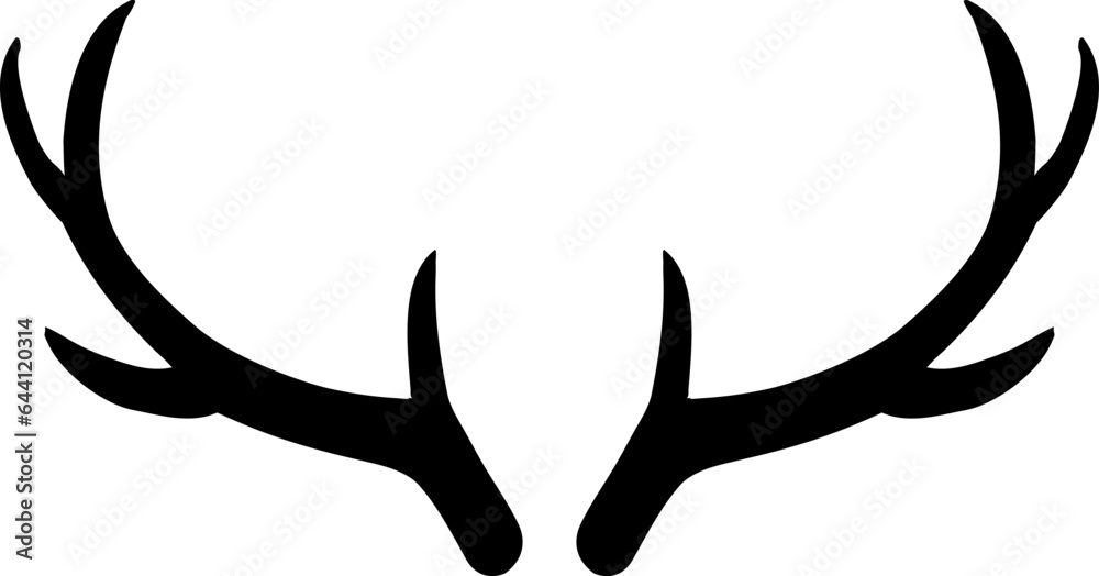 antlers silhouette antlers silhouette