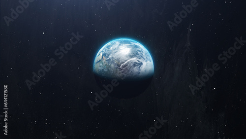 Planet Earth Beautiful Space Scene