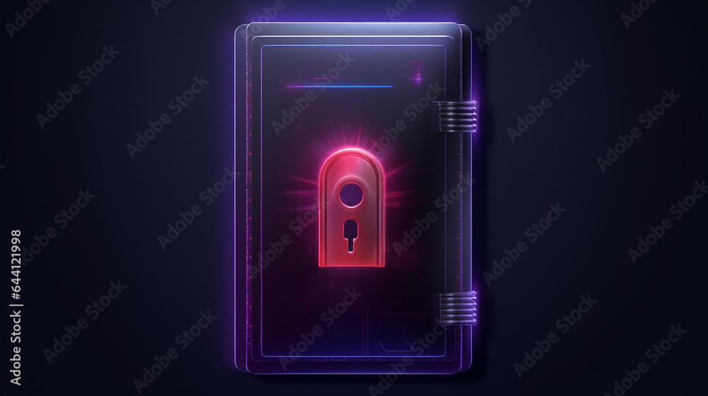 electronic lock internet security concept. electronic lock internet security concept.