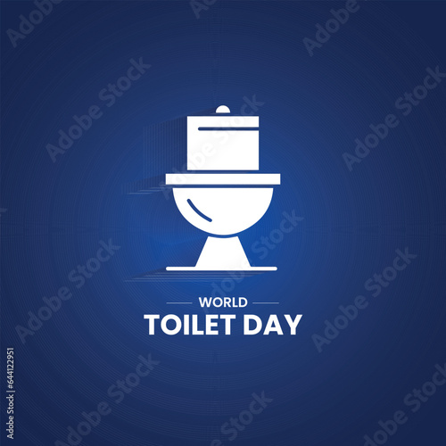 World Toilet Day. Toilet day creative concept.  photo
