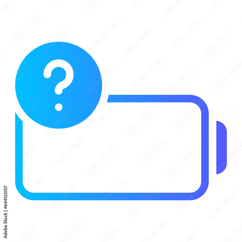 battery status gradient icon