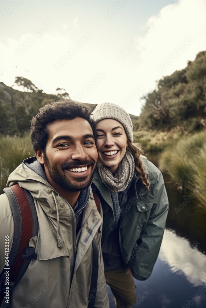 shot of a happy young couple enjoying an outdoor adventure together